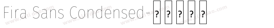 Fira Sans Condensed字体转换